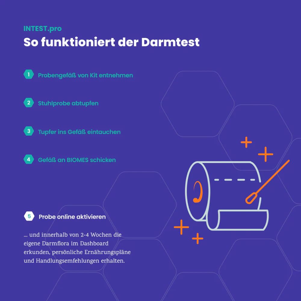 Darmflora Test für Zuhause mit Laborbericht | DNA-basierte Mikrobiomanalyse | zur gezielten Lifestyle Optimierung mit Verdauung, Ernährung & Gewicht | Wissenschaftlich fundierter Selbsttest