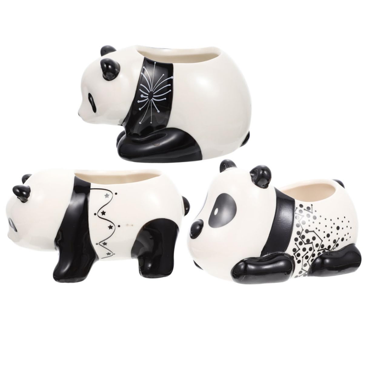 Pots de fleurs panda originaux en céramique - Cadeau idéal pour amateurs de jardinage
