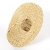 Wide Brim Shade Hat Universal Fit Beach Straw Hat ... #5