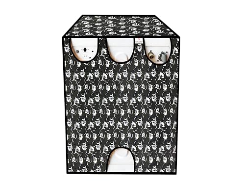 Image of Front Load Fully Automatic Washing Machine Cover for 6.5kg to 8kg | Waterproof & Dustproof Polyester Cover with Zip Closure | Suitable with Samsung, IFB, LG, Bosch & More (61 x 61 x 87 cm)