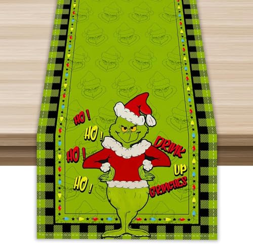 Weihnachten Tischläufer, Abwaschbare Tischläufer, Tischdeko...