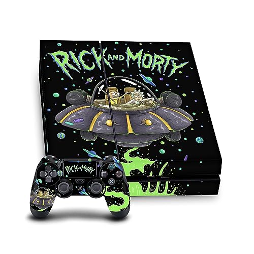 Sticker Vinyle PS4 Rick and Morty pour Protéger la Console des Rayures