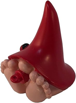 GlitZGlam Miniature Baby Gnome for The Enchanted Gnome and Fairy Garden (Red)