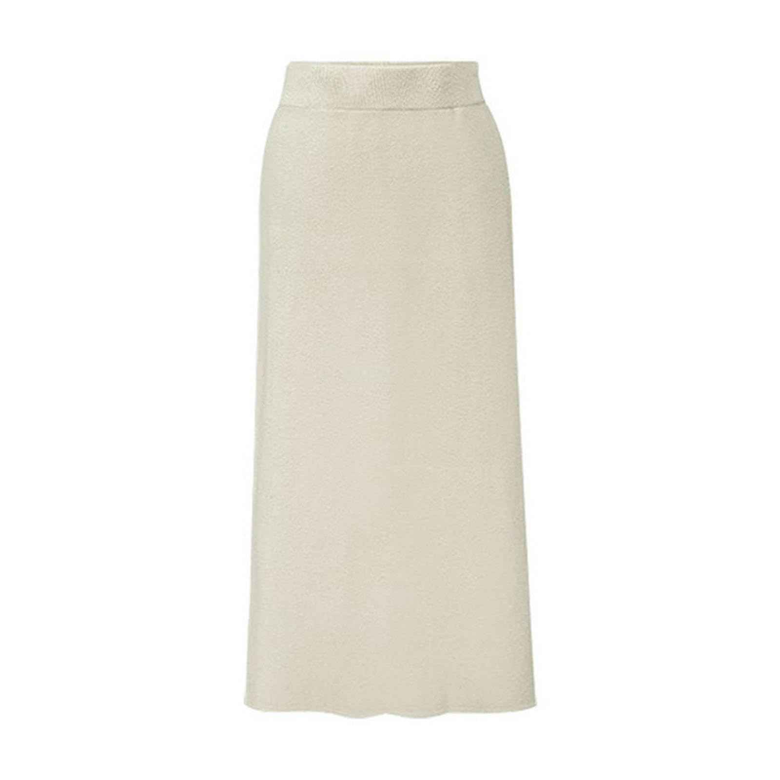 Gonna Lunga Donna Estate Autumn Winter Women Women Skirts Gonnici di Grandi Dimensioni E Elastico con Gonne-Nero-4Xl