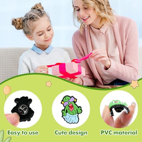 Image of Cute Pins Bulk, Funny Lapel Badge Pins Rubber Brooch Pins for Backpacks, Hats, Bags