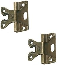 BricoShopping Coppia di CERNIERA per anta dei mobili antichi legno e armadi IN STILE CLASSICO soggiorno o camera da letto arte povera pesanti a battuta cerniere anticate antichizzate (BS0188, Bronzo)
