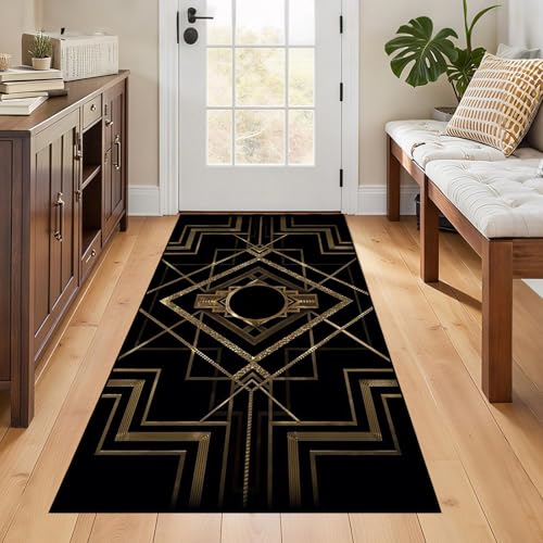 Alfombra de pasillo de 50 x 220 cm lavable y antideslizante para el hogar 7