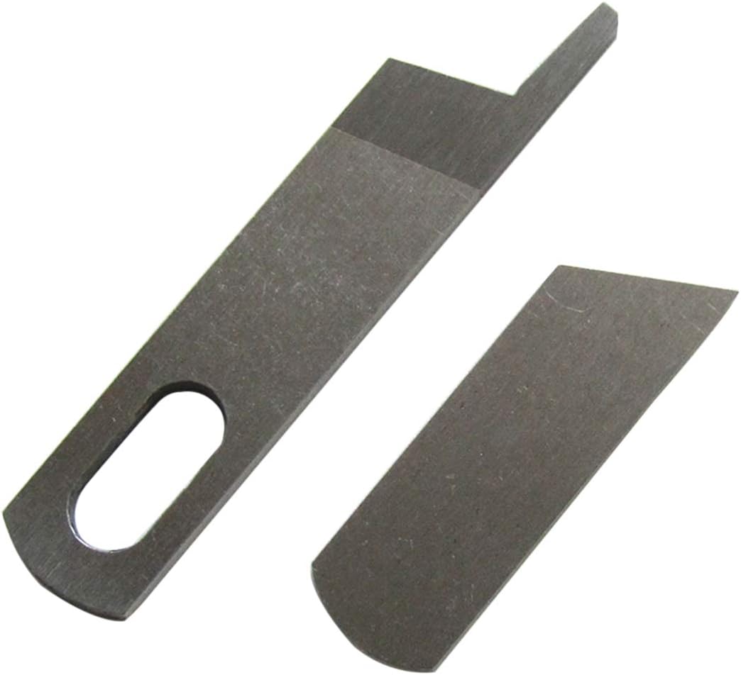 CKPSMS Brand - 1SET Upper & Lower Knives Blades #412585&412749 Compatible with Singer 14u12a,14u13,14u65 14U