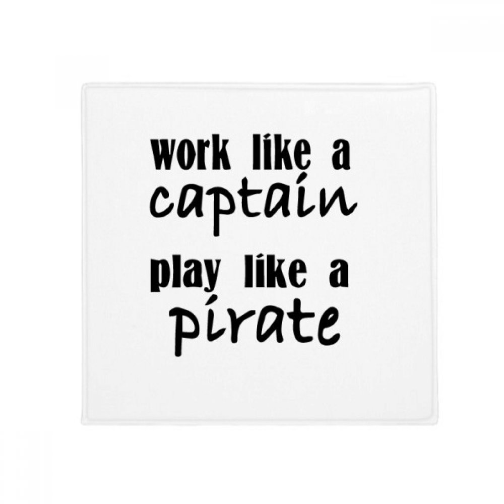 Tapis de sol carré Capitaine et Pirate DIYthinker en polyester 60x60 cm