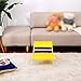 HYY-YY Household Passo Sgabello, Fotografia pieghevole Passo Sgabello, Giallo Solido multifunzione doppio poggiapiedi for bambini di legno di strato Steppin casa Cambia scarpe sgabello in stile nordic