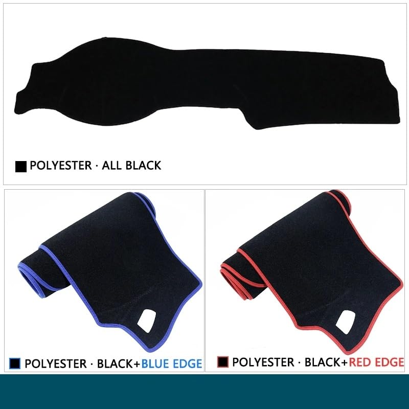Alfombrilla protectora antirreflejos para salpicadero de Audi A6 C6 S-Line borde azul 4