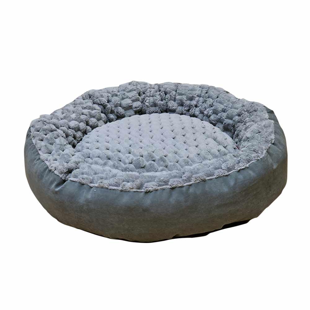 Nobby Komfortbett Donut Classic Diamond grau D x H: Ø 70 x 18 cm