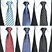 Tiger Mama 6pcs Zipper Tie Pre-tied Necktie Mixed Lot (SET-03)