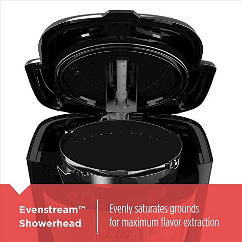 BlackDecker Thermal Coffee Maker 12 Cup Programmable Digital Controls Black And Silver CM2036SC