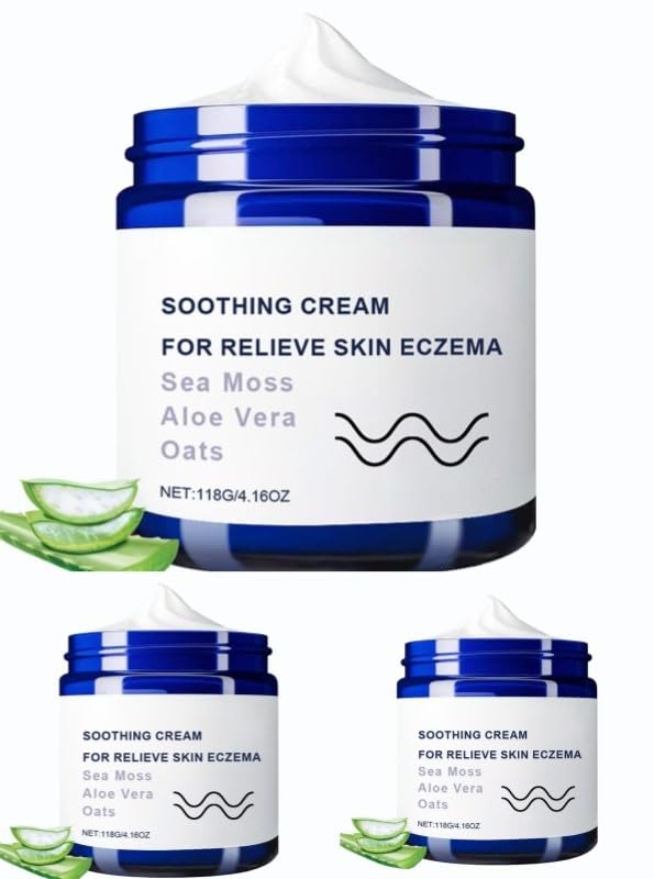 Crema de musgo marino,crema calmante natural marina,crema para el cuidado corporal,avena coloidal de musgo marino, humectante nutritiva e hidratante, humectante reparadora de sequedad y enrojecimiento