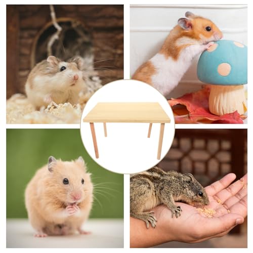 Plateforme hamster en bois double niveau pour cage - 8
