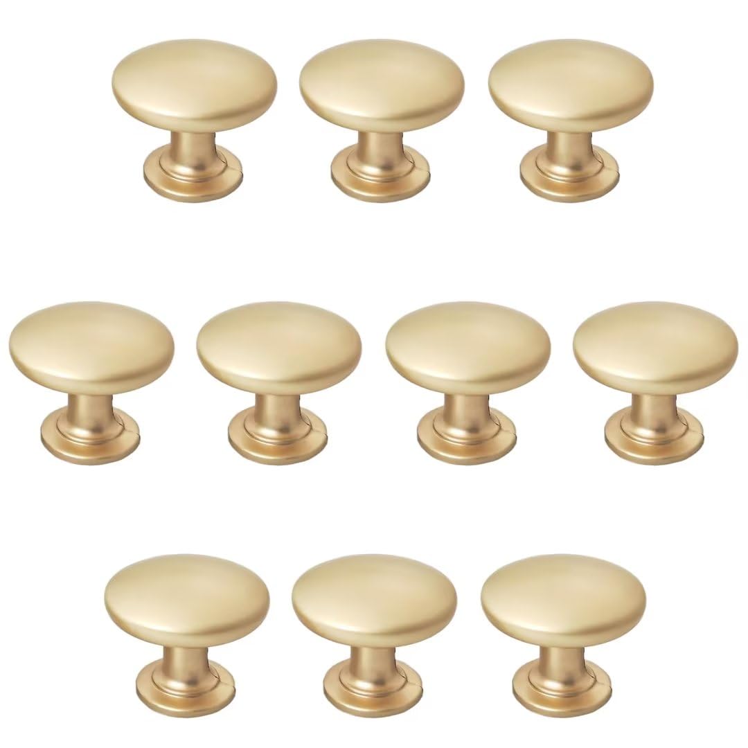 Boutons de penderie dorés en alliage de zinc pour créer une chambre chaleureuse