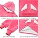 Touchat Wearable Blanket Hoodie, Oversized Sherpa Blanket Sweatshirt with Hood Pocket and Sleeves, Super Soft Warm Plush Hooded Blanket for Kids and Girls, One Size Fits All (Pink)