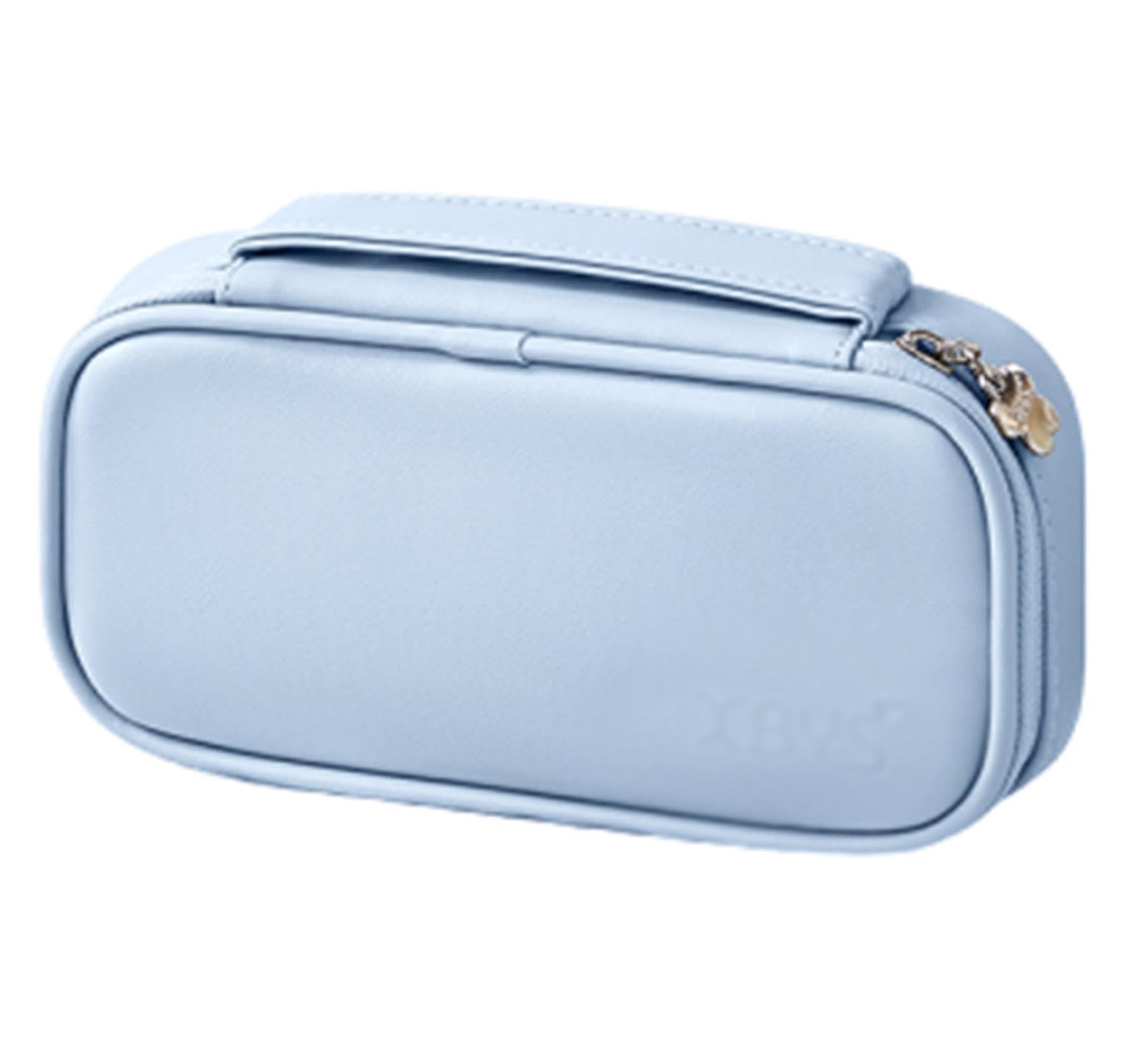 Soporte Portátil para Brochas de Maquillaje de Viaje,Bolsa de Cuero para Brochas de Maquillaje de Viaje,Bolsa de Almacenamiento Organizadora de Cosméticos Impermeable,Estuche para Neceser,B