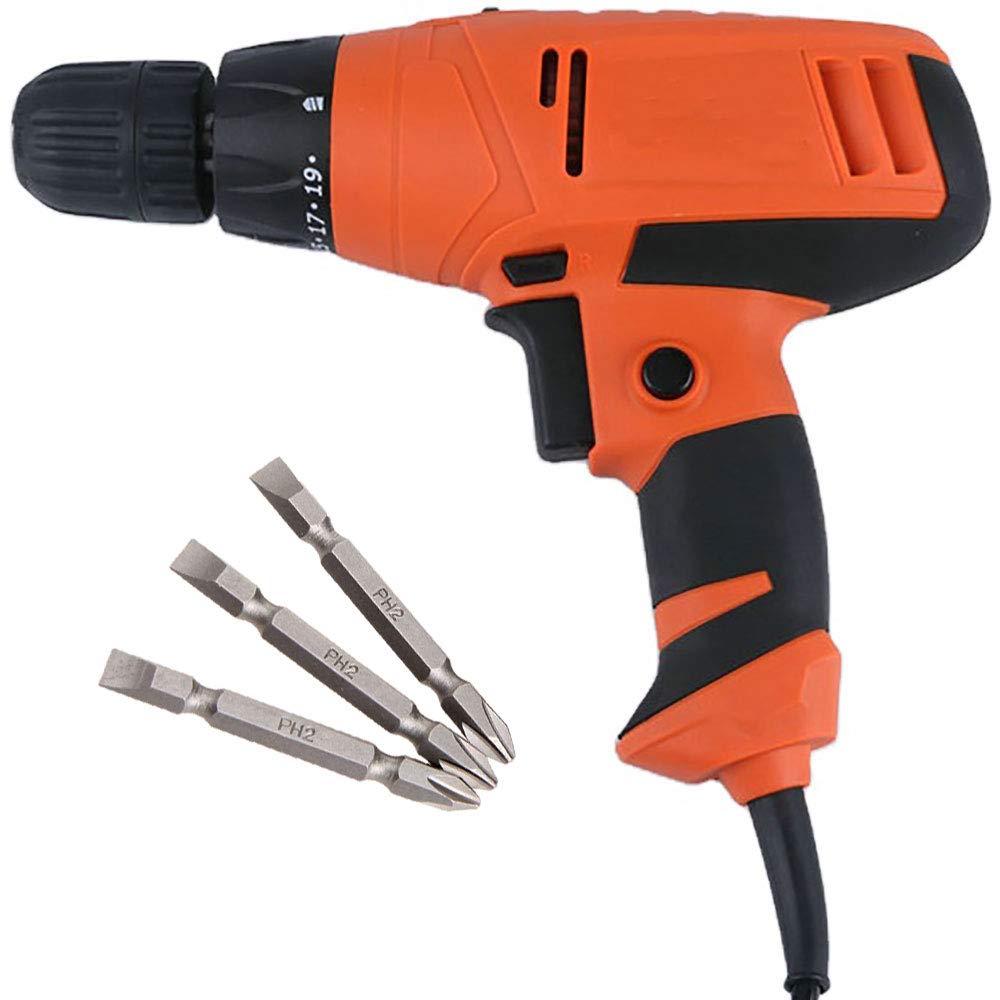 electric screwdriver machine 10mm keyless chuck torque & reverse forward function screw gun 350w drill & magnetic PH2 plus and minus bit-XP-SD17H [color_multi/material_Plastic] (B08YFHFTN9) Amazon Price History, Amazon Price Tracker