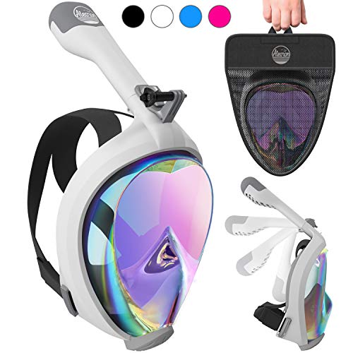 Aleoron - Foldable Full Face Snorkel Mask for Adults and Youth