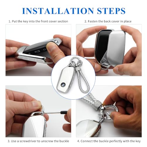 Image of Creativity For BMW X5 Key cover and Key chain accessories (Grey set)