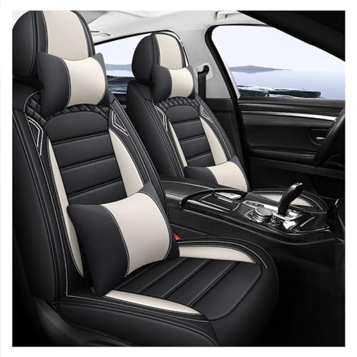 Housses de siège de voiture robustes et lavables pour Mitsubishi Cross L200 blanc