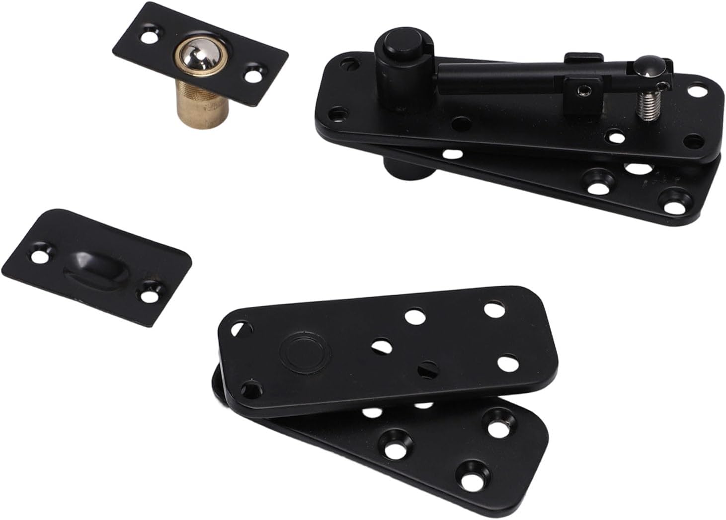 Fafeicy Concealed Door Hinge, Heavy Duty 570LB Load Bearing Stainless Steel Pivot Hinge with Adjustable Telescopic Pin, for Bookcase Cabinet Wardrobe Sliding Doors