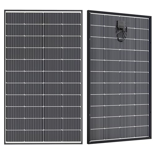 Image of 200W Bifacial Solar Panel, N-Type 16BB Monocrystalline Solar Panel, 25% High Efficiency, IP65 Waterproof, for RV Home Boat Marine Off-Grid Solar System