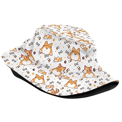 Image of Retro Jamaica Bucket Hat for Adult Fashion Doughnut Print Hat Travel Packable Sun Cap Outdoor Hat for Women and Men
