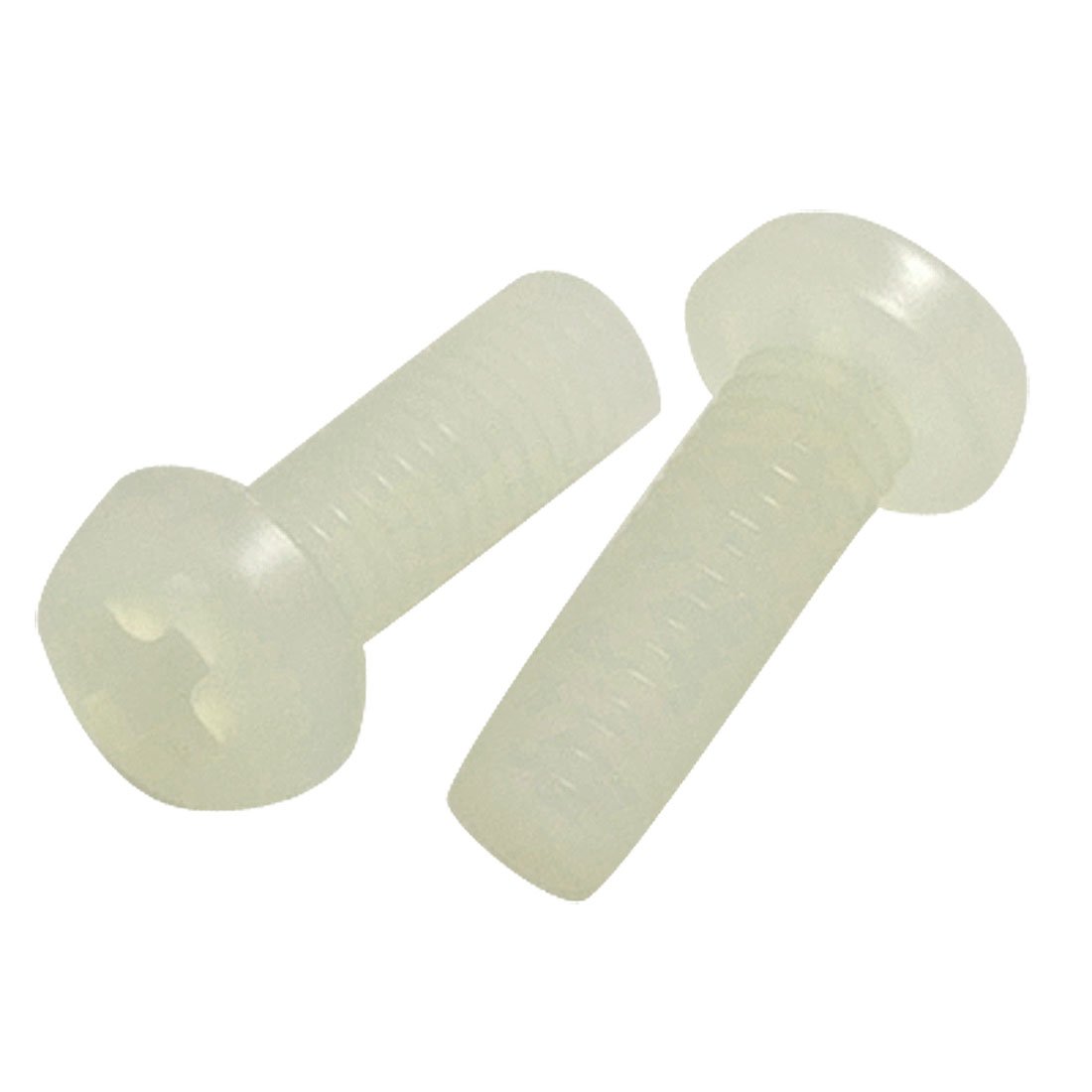 Aexit 20 Pcs Nuts 4mm x 12mm PC Board Plastic Phillips Cross Panel Nuts Head Screws