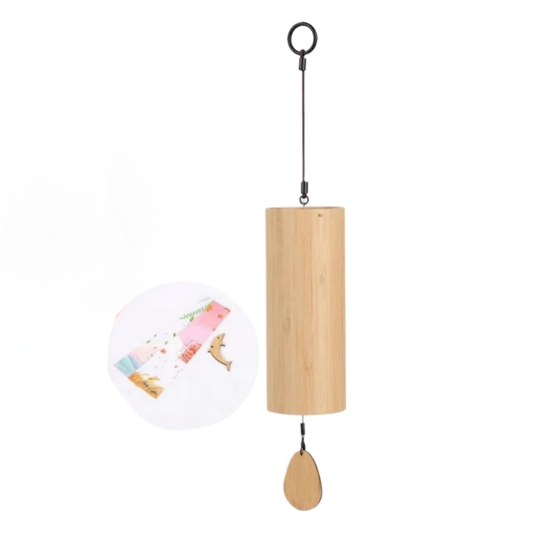 Bamboo Wind Chime, Musical Note Design