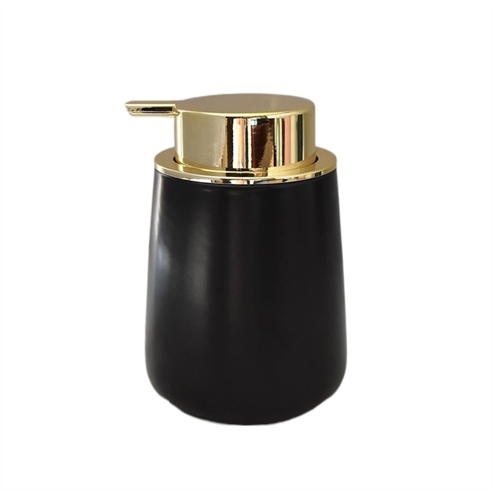 TANYTAO-SHOP Soap Dispenser Ceramic Soap Dispenser Pump Bottle Shampoo Bottle 400ml Portable Soap Dispenser Porcelain Bath Supplies Refillable Liquid Dispenser (Color : Black)