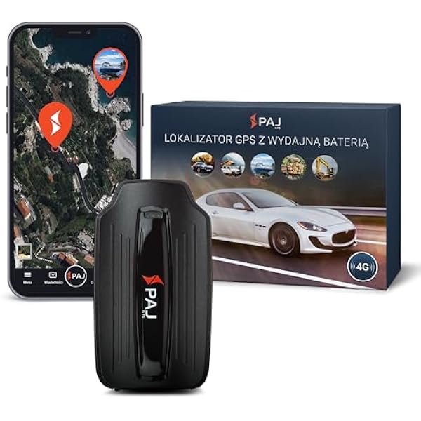 PAJ Power Finder Tracker GPS 4G – Lokalizator Do Samochodów I Pojazdów Magnetyczny – Bateria 90 Dni (Tryb Czuwania) – Real Time Tracking Geo-Ogrodzenie Powiadomienia Alarm Antykradzieżowy