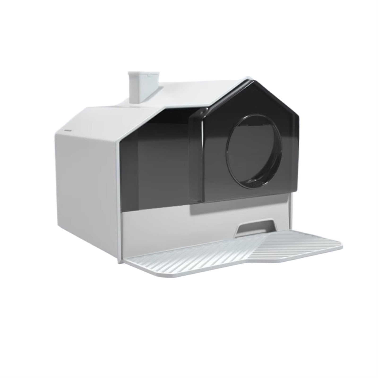 Exclusivo para Gatos y Perros Bandeja for Arena for Gatos, Caja de for Gran tamaño y Totalmente Cerrada for Grandes Varios, for fácil Limpiar con Pala tapete para Interiores(Grey)