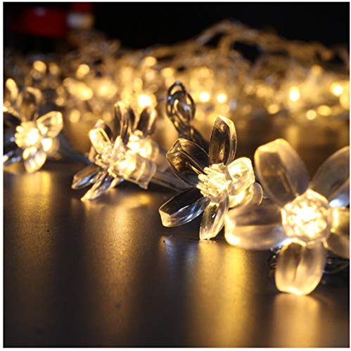 Sakura Garland Battery Powered LED String Fairy Light Crystal Flower Indoor Wedding Christmas Decoration 3M 20LED