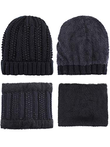 Tatuo 4 Pieces Ski Warm Set Includes Winter Hat Scarf Warmer Gloves Winter Outdoor Earmuffs For Adults Kids (Set 4) #TOP5