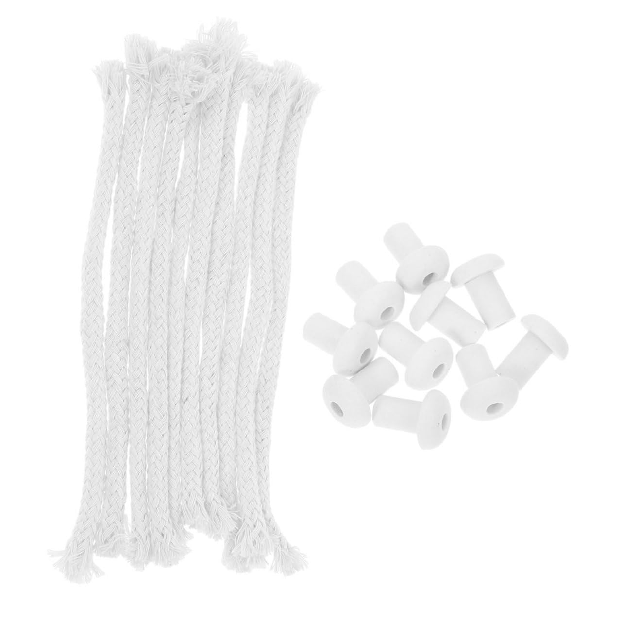 Levemolo 1 Set Reliable Wicks with Holders for Alcohol Lamps for Laboratory Experiments and Chemical Research Ensures Stable Flame and Durability