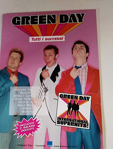 Green Day International Superhits présentoir publicitaire carton décoration rock 48x68