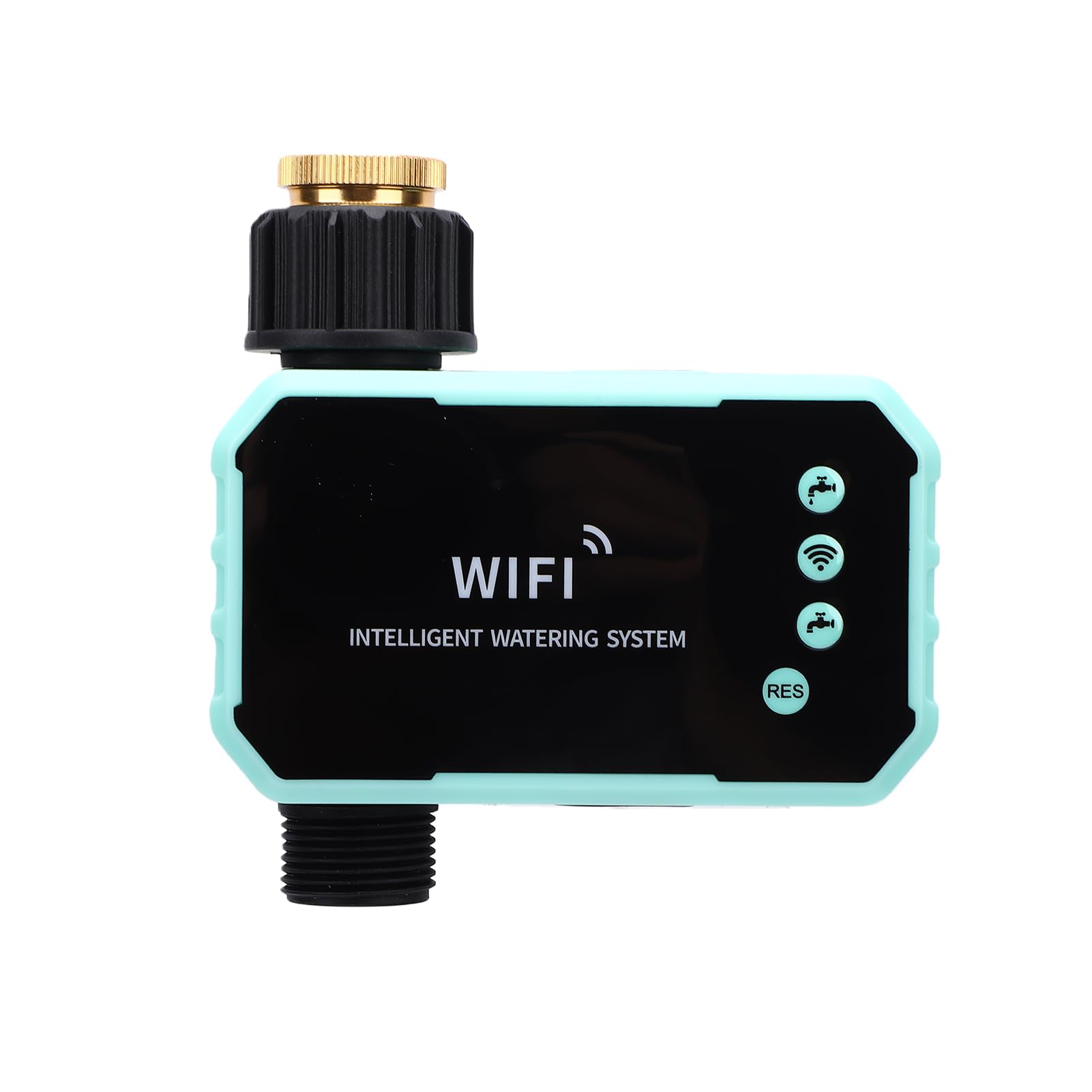 Marhynchus Programmatore Irrigatore WiFi, Timer Solare, Controllo | Sensore pioggia, Installazione semplice, Pannello solare orientabile, Ideale per prati e giardini