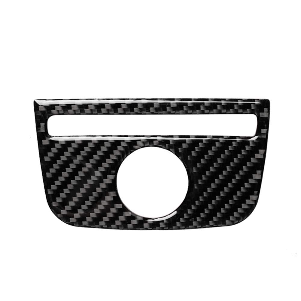 GLEETIEZ Carbon Fiber Car Cigares Lighter Panel Decal Interior Sticker,For Audi A3 2014-2019