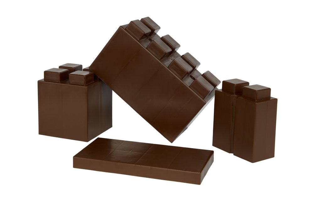 EverBlock Modular Building Blocks Combo Pack, Brown, 29 Block