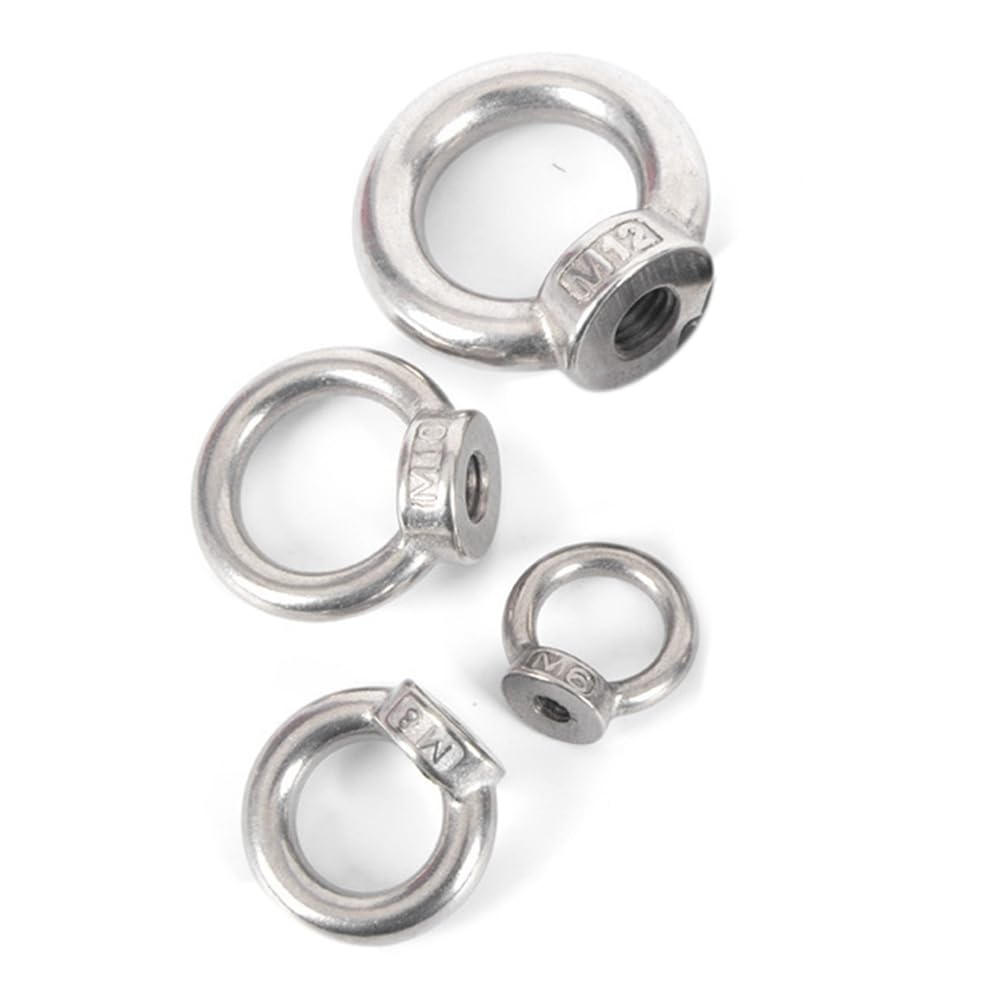 Écrou de Levage en Acier Inoxydable 304 - Écrou de Levage en Acier Inoxydable M10 - Écrous de Levage Circulaires pour Gréement