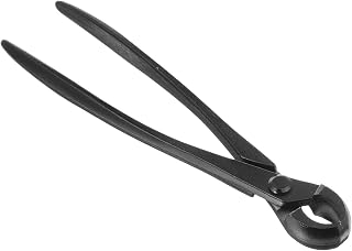 8.5 Inch Bonsai Cutter Tool Stainless Steel Sharp Round Edge Knob Cutter for Bonsai and Gardening (Black)