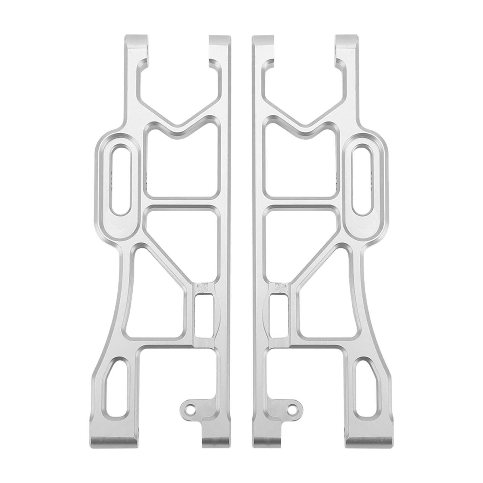 RC tylne dolne ramię zawieszenia stop aluminium o wysokiej wytrzymałości trwała część do modernizacji dla Corally Kronos 6S 1/8 RC samochód srebrny 2 szt. 155x51mm
