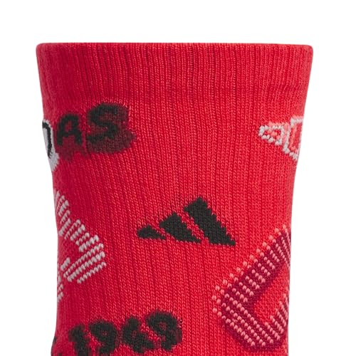 Image of adidas Kids Athletic Cushioned 6-Pack Crew (Little Kid /Big Kid /Adult)