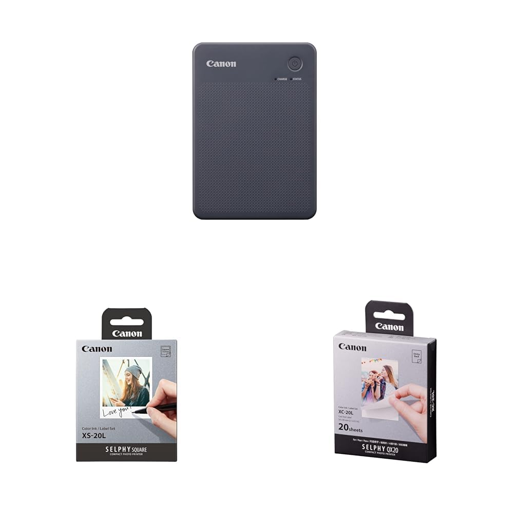 Amazon.co.jp: 【3点セット】 QX20グレー＋スクエア用紙20枚＋カード