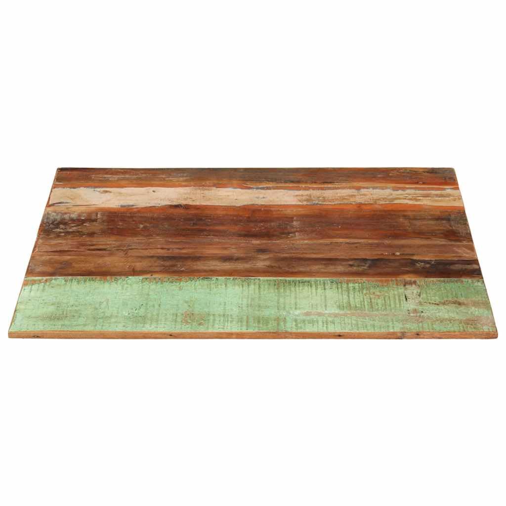 Tavolo in legno vecchio, 80 x 80 cm, massiccio, 15 – 16 mm, quadrato, look rustico, in legno riciclato, per il gioco, la scrivania, il salotto, la casa, l'ufficio, la cucina, il soggiorno