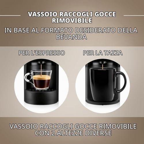 Jolie Evo Macchina Caffè a Capsule Compatibile Con Lavazza A Modo Mio Espresso Design ECO CAPS a capsule (bianca)
