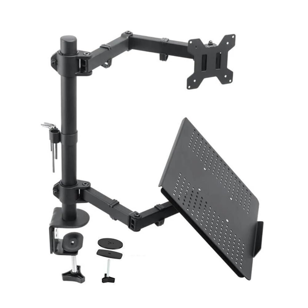 SaryEdge Height - Adjustable Monitor Stand Arm Dual Monitor Stand for Laptop, Double Screen Display Desk Mount Arm for Two Monitors, Adjustable Mechanical Arm,